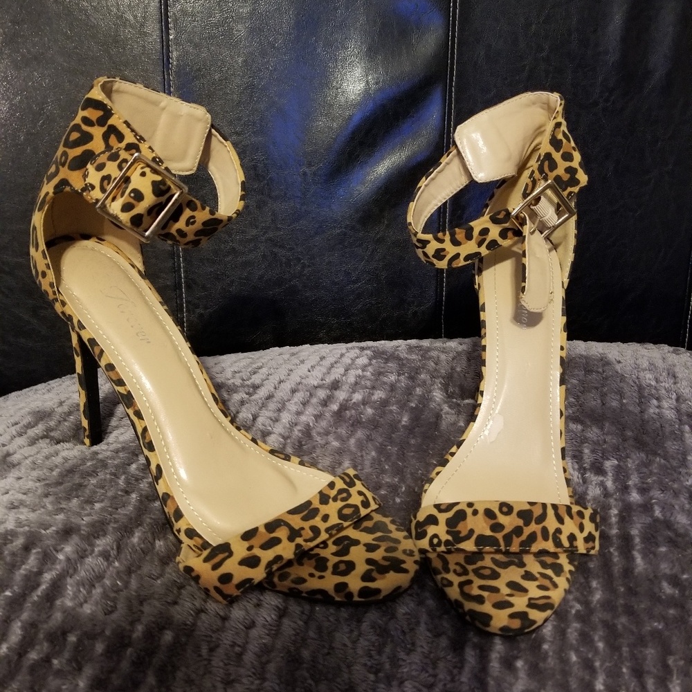 Leopard print heels
